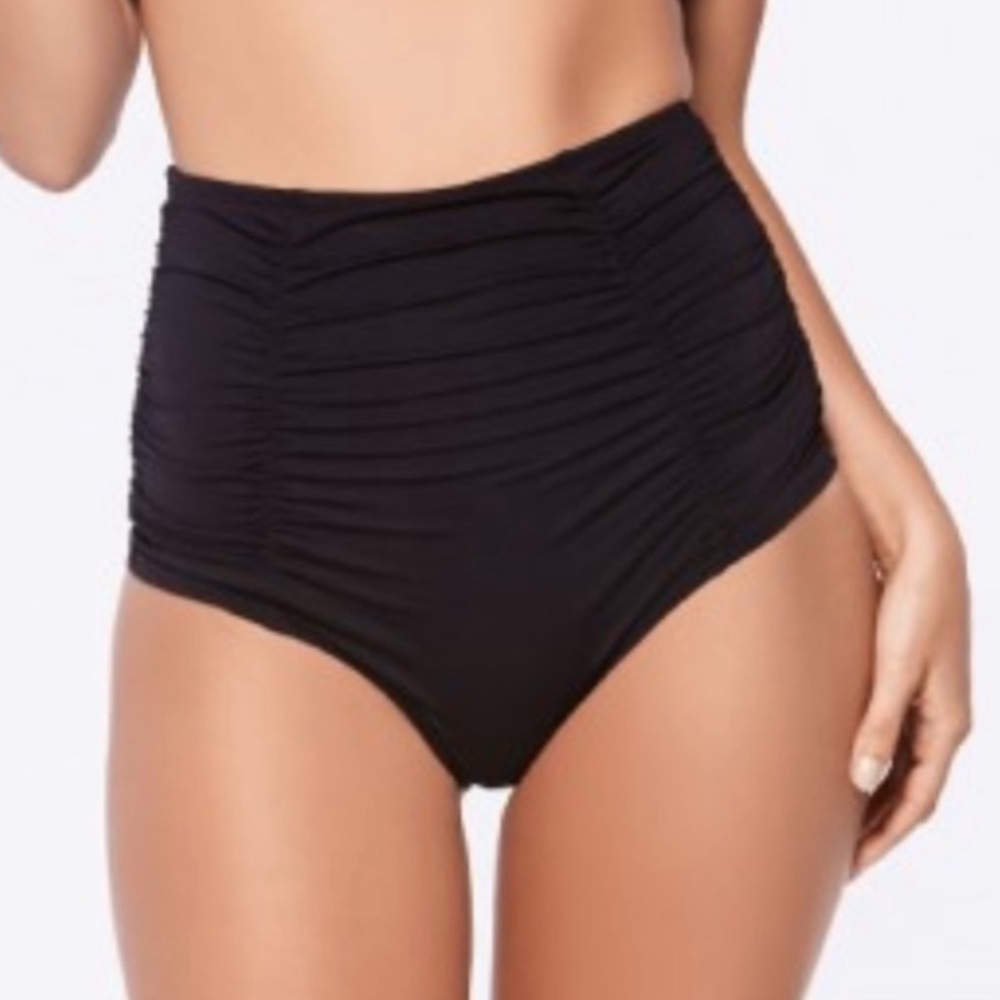 NWOT L*SPACE MARILYN HIGH WAIST BITSY BIKINI BOTTOM Sz SMALL